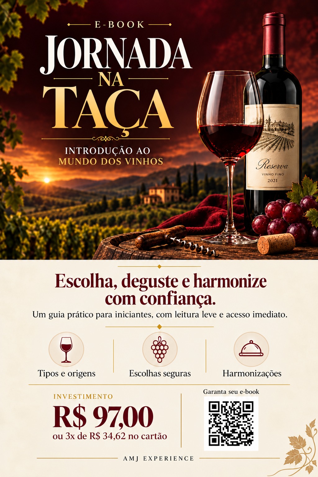 Jornada na Taça: descubra o mundo dos vinhos